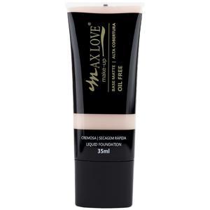 Find perfect skin tone shades online matching to 22, Base Matte Alta Cobertura Oil Free by Max Love.