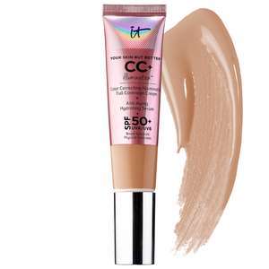Find perfect skin tone shades online matching to Neutral Tan, Your Skin But Better CC+ Illumination with SPF 50+ by IT Cosmetics.