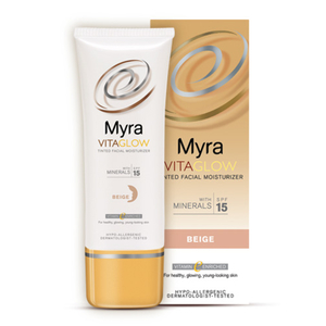 Find perfect skin tone shades online matching to Ivory, Vitaglow Tinted Facial Moisturizer by Myra E.