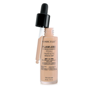 Find perfect skin tone shades online matching to Ivory, Flawless Air Serum Foundation by Marcelle.