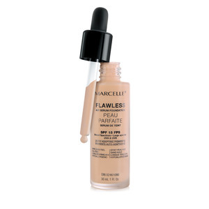 Find perfect skin tone shades online matching to Natural Beige, Flawless Air Serum Foundation by Marcelle.