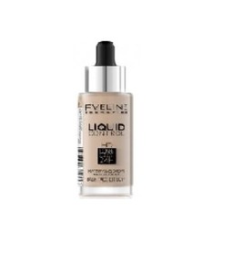 Find perfect skin tone shades online matching to 010 Light Beige, Liquid Control HD Long Lasting 24H Mattifying Foundation by Eveline Cosmetics.