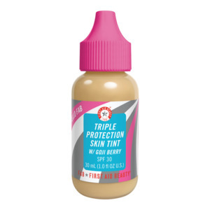 Find perfect skin tone shades online matching to Medium, Hello FAB Triple Protection Skin Tint with Goji Berry by First Aid Beauty.