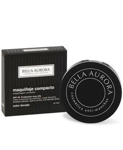 Find perfect skin tone shades online matching to Gold / Dorado, Compact Makeup / Maquillaje CompactoSPF50 by Bella Aurora.