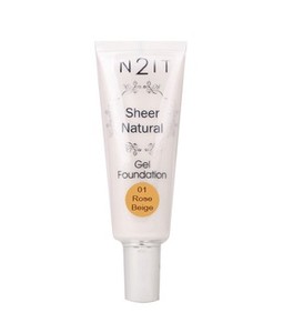 Find perfect skin tone shades online matching to 01 Rose Beige, Sheer Natural Gel Foundation by in2it.
