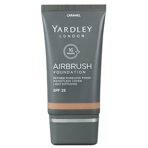 Find perfect skin tone shades online matching to Caramel, Airbrush Foundation by Yardley.