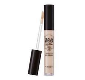 Find perfect skin tone shades online matching to 03 Sand, Black Sugar Satin Full Cover Concealer by Skin Food.