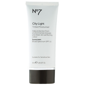 Find perfect skin tone shades online matching to Fair, City Light Tinted Moisturiser by Boots No.7.
