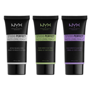 Find perfect skin tone shades online matching to Green, Studio Perfect Primer by NYX.