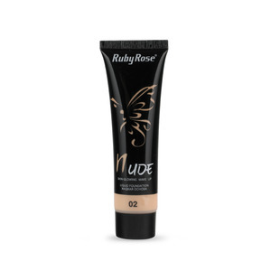 Find perfect skin tone shades online matching to 02, Nude Skin-Glowing Makeup Liquid Foundation by Ruby Rose.
