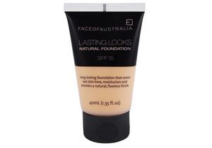 Find perfect skin tone shades online matching to Natural Beige, Lasting Looks Natural Foundation by Face of Australia.