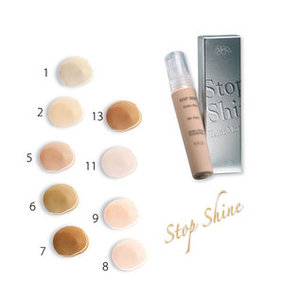 Find perfect skin tone shades online matching to 5, Stop Shine Oil-Free Fluid Foundation by Karaja Makeup.