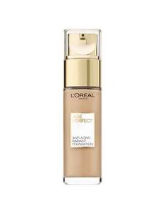 Find perfect skin tone shades online matching to 270 Amber Beige, Age Perfect Anti-Aging Radiant Foundation by L'Oreal Paris.