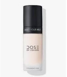Find perfect skin tone shades online matching to 129 Dark, Meet Your Hue Foundation by Dose of Colors.