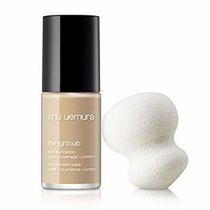 Find perfect skin tone shades online matching to 554 Medium Sand, The Lightbulb Fluid Foundation by Shu Uemura.