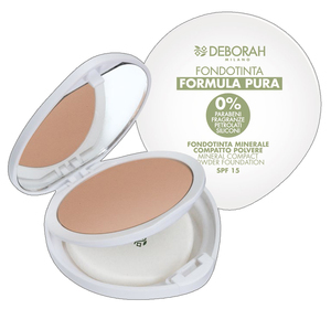 Find perfect skin tone shades online matching to 02 Beige, Formula Pura Compact Foundation by Deborah Milano.