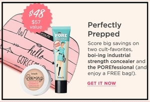 Find perfect skin tone shades online matching to 03 Medium, Perfectly Prepped Value Set by Benefit Cosmetics.