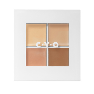 Find perfect skin tone shades online matching to Fair//Medium, Tailor Shade Concealer Palette by CYO Cosmetics.