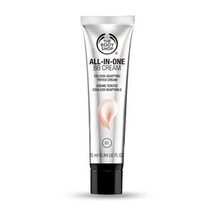 Find perfect skin tone shades online matching to 00 Fair / Lightest  Skin Tone, All-in-One BB Cream by The Body Shop.