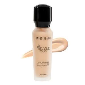 Find perfect skin tone shades online matching to 03 Natural Beige, Miracle Touch Cover Base Foundation by Swiss Beauty.