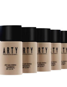 Find perfect skin tone shades online matching to N2, Silk Luxe Shakey Foundation by Arty Professional.