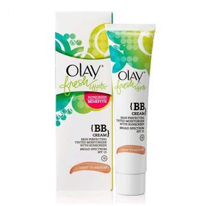 Find perfect skin tone shades online matching to Fair to Light, Fresh Effects BB Creme by Olay.