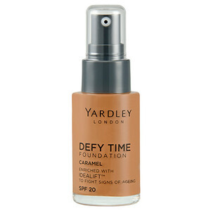 Find perfect skin tone shades online matching to Caramel, Defy Time Foundation by Yardley.