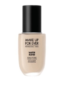 Find perfect skin tone shades online matching to R250 Beige Nude #I000044250, Water Blend Face & Body Foundation by Make Up For Ever.
