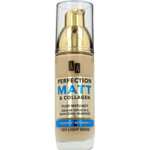 Find perfect skin tone shades online matching to 111 Coffee, Perfect Matt & Collagen Foundation by AA Cosmetics.