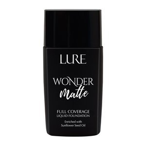 Find perfect skin tone shades online matching to F04, Wonder Matte Full Coverage Liquid Foundation by Lure.