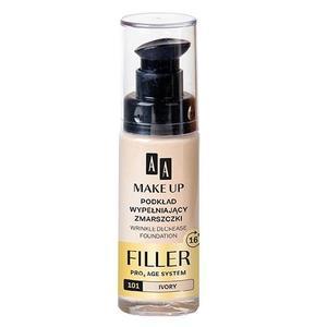 Find perfect skin tone shades online matching to 101 Ivory, FILLER Winkle Decrease Foundation / Podkład Wypełniający Zmarszczki by AA Cosmetics.