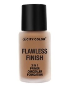 Find perfect skin tone shades online matching to Mocha, Flawless Finish 3 In 1 Primer Concealer Foundation by City Color.