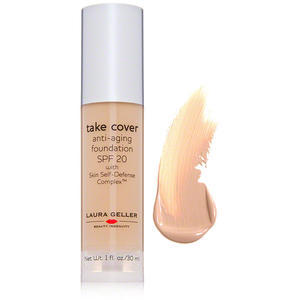 Find perfect skin tone shades online matching to Medium, Take Cover Anti-Aging Foundation by Laura Geller.