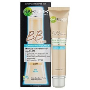 Find perfect skin tone shades online matching to Medium, BB Cream Miracle Skin Perfector Combination To Oily Skin by Garnier.