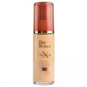 Find perfect skin tone shades online matching to Blush, X Factor All in 1 Beauty Basic Foundation by Blue Heaven.