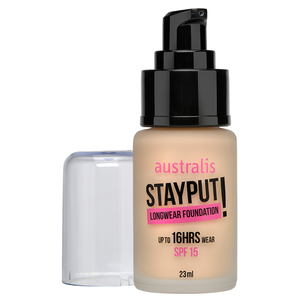 Find perfect skin tone shades online matching to Porcelain, Stayput Longwear Foundation by Australis.