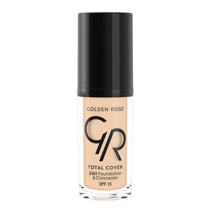 Find perfect skin tone shades online matching to 01 Porcelain, Total Cover 2in1 Foundation & Concealer by Golden Rose.