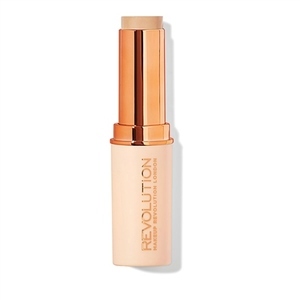 Find perfect skin tone shades online matching to F5 - For light skin tones with pink undertones, Fast Base Stick Foundation by Revolution Beauty.
