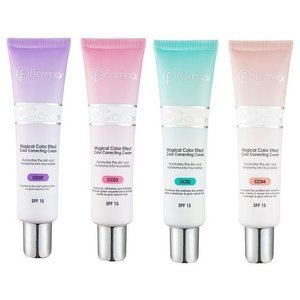 Find perfect skin tone shades online matching to CC02 Green, CC Cream - Magical Color Effect Color Correcting Cream by Flormar.