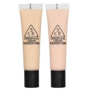 Find perfect skin tone shades online matching to Ivory beige, Liquid Foundation by 3 Concept Eyes (3CE).