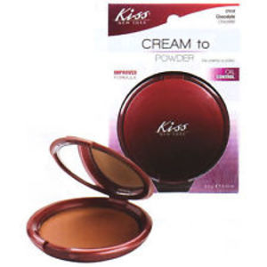 Find perfect skin tone shades online matching to 01 Chocolate, Creme To Powder Foundation by Kiss New York.