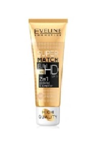 Find perfect skin tone shades online matching to 63 Golden Sand, Super Match Full HD Foundation & Concealer by Eveline Cosmetics.