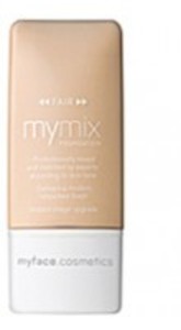Find perfect skin tone shades online matching to Fair 03, mymix Foundation by MyFace Cosmetics.
