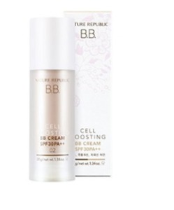 Find perfect skin tone shades online matching to 02 Natural Beige, Cell Boosting BB Cream by Nature Republic.