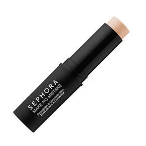 Find perfect skin tone shades online matching to 6 Hickory - golden light beige with a yellow undertone, Make No Mistake Foundation and Concealer Stick by Sephora.