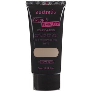 Find perfect skin tone shades online matching to Raw Sugar, Fresh & Flawless Foundation by Australis.