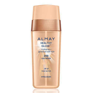 Find perfect skin tone shades online matching to 200 Light Medium, Healthy Glow Makeup + Gradual Self Tan by Almay.
