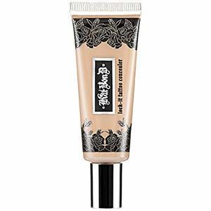 Find perfect skin tone shades online matching to Medium 24 - Medium to light complexion with warm beige undertone, Lock-It Tattoo Concealer by KVD Vegan Beauty.