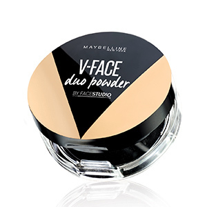 Find perfect skin tone shades online matching to 01 Light, FaceStudio V-Face Duo Powder by Maybelline.
