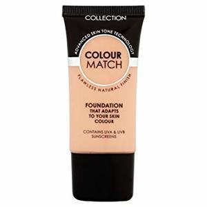Find perfect skin tone shades online matching to Natural, Colour Match Foundation by Collection Cosmetics (Collection 2000).